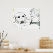 Old Thyme Pencil Sketch Wall Decor Poster (Keuken)