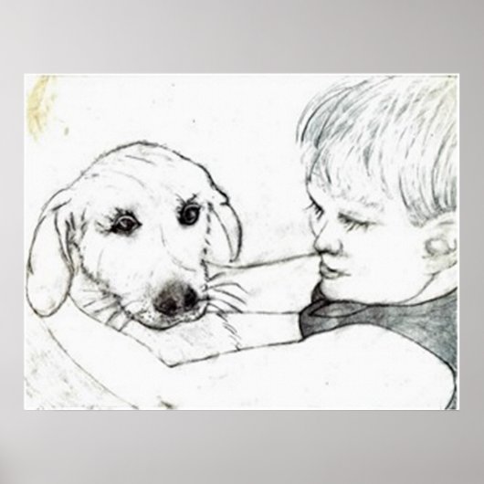 Old Thyme Pencil Sketch Wall Decor Poster (Voorkant)