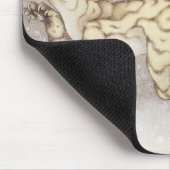 Old Tiger in the Snow, Hokusai, 1849 Mousepad Muismat (Hoek)