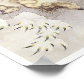 Old Tiger in the Snow, Hokusai, 1849 Poster (Hoek)