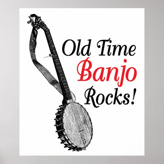 Old Time Banjo Poster (Voorkant)