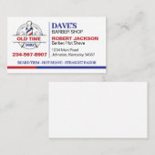 Old Time Barber Shop Visitekaartje (Voorkant / Achterkant)