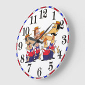 Old Time Barbershop Quartet Cartoon Clock Grote Klok (Hoek)