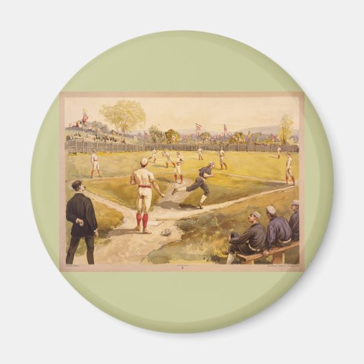 Old Time Base Ball Magneet (Voorkant)