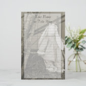 Old Time Bunny Stationery Briefpapier (Staand voorkant)