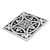 Old Time Classic: Black and White Traditional Tegeltje (Zijkant)