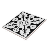 Old Time Classic: Black and White Traditional Tegeltje (Zijkant)