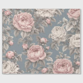 Old Time Floral Cadeaupapier (Vlak)