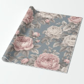 Old Time Floral Cadeaupapier (Uitgerold)