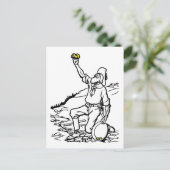 Old Time Gold Miner Prospector Briefkaart (Staand voorkant)