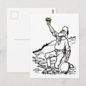 Old Time Gold Miner Prospector Briefkaart (Voorkant / Achterkant)