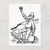 Old Time Gold Miner Prospector Briefkaart (Voorkant)
