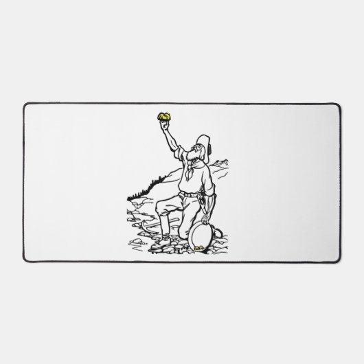 Old Time Gold Miner Prospector Bureaumat (Voorkant)