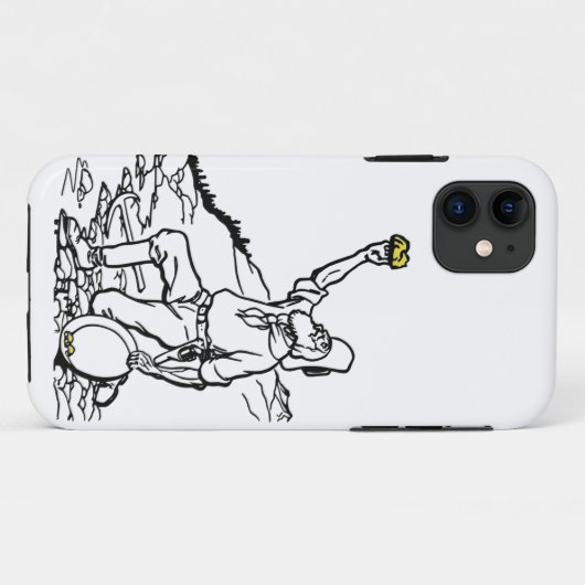 Old Time Gold Miner Prospector Case-Mate iPhone Case (Achterkant (horizontaal))