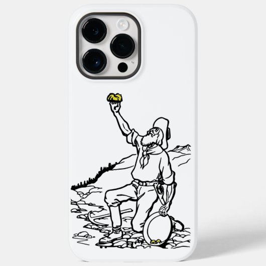 Old Time Gold Miner Prospector Case-Mate iPhone Case (Achterkant)