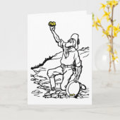 Old Time Gold Miner Prospector Kaart (Gele Bloem)
