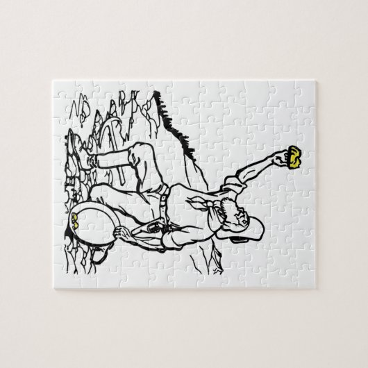 Old Time Gold Miner Prospector Legpuzzel (Horizontaal)