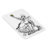 Old Time Gold Miner Prospector Magneet (Rechterzijde)