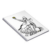 Old Time Gold Miner Prospector Notitieboek (Rechterzijde)