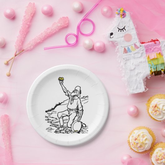 Old Time Gold Miner Prospector Papieren Bordje (Feest)