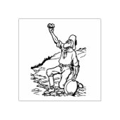 Old Time Gold Miner Prospector Rubberstempel (Afrduk)