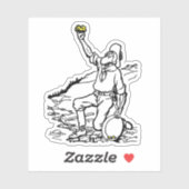 Old Time Gold Miner Prospector Sticker (Vel)
