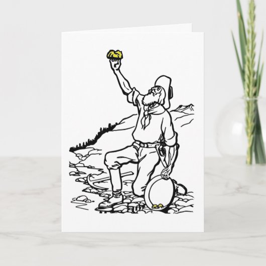 Old Time Gold Prospector Kaart (Voorkant)