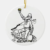 Old Time Gold Prospector Keramisch Ornament (Voorkant)