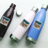 Old Time Group Carolers Musicians Street Corner Sticker