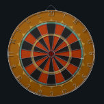 Old-Time Leather Big Top Dartbord<br><div class="desc">Een regelmaat dart board geïnspireerd op een bird-eye uitzicht van een circustent uit het midden van de jaren 1800, met licht ingetogen kleuren en delicate schaduwen die het effect van wordt vervaardigd met struisvogelleer geeft. Wordt geleverd met 6 messing darts en opknoping haak.</div>