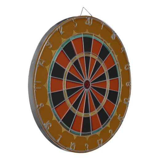 Old-Time Leather Big Top Dartbord (Voorkant Links)