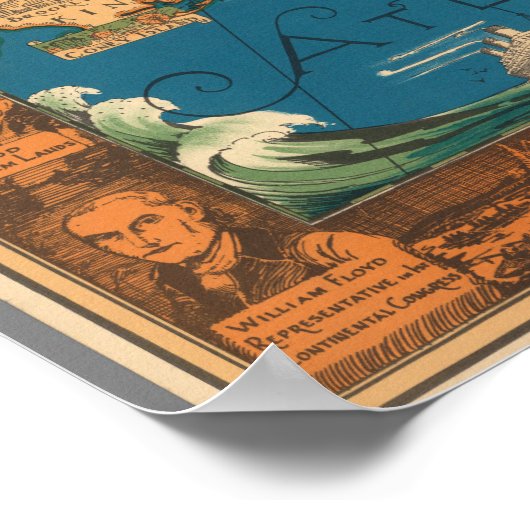 Old Time Long Island Map Poster (Hoek)