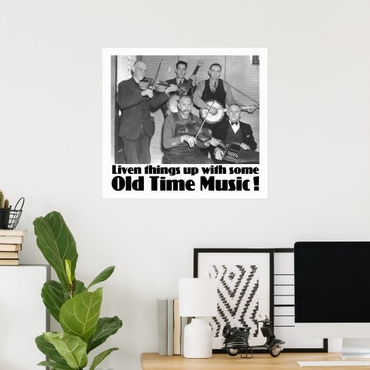 Old Time Music Poster (Thuiskantoor)