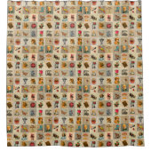 Old Time Shower Curtain Douchegordijn (Voorkant)