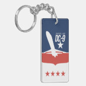 Old timer Jet Sleutelhanger (Voorkant Links)