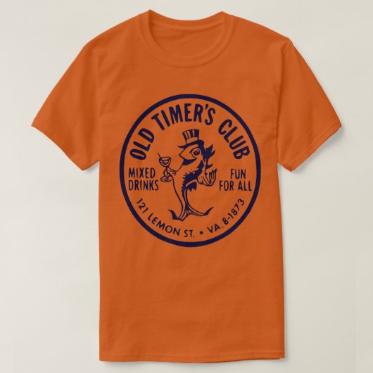 Old Timers Club  Avondmaal Club Matchbook T-shirt (Design voorkant)