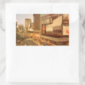 Old Times Square Rechthoekige Sticker (Tas)
