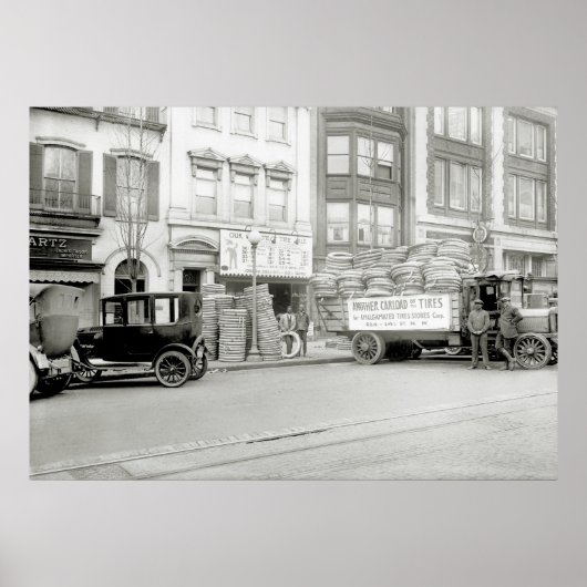 Old Tire Store, 1921 Poster (Voorkant)