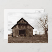 Old Tobacco Boerderij Barn Briefkaart (Voorkant / Achterkant)