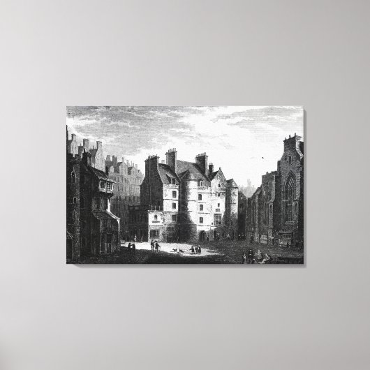 Old Tolbooth, Edinburgh Canvas Afdruk (Voorkant)