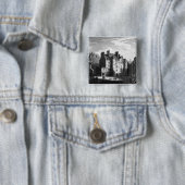 Old Tolbooth, Edinburgh Vierkante Button 5,1 Cm (In situ)