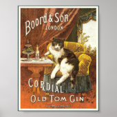 Old Tom Gin Vintage Poster (Voorkant)