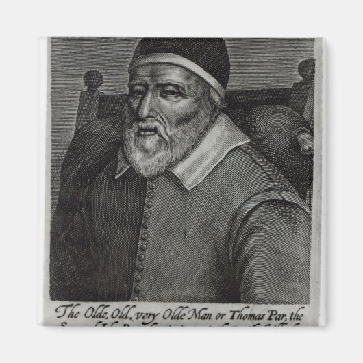 Old Tom Parr, 1635 Magneet (Voorkant)