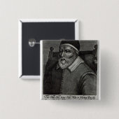 Old Tom Parr, 1635 Vierkante Button 5,1 Cm (Voorkant /achterkant)