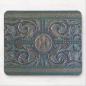 Old Tooled lether Journal Muismat (Voorkant)