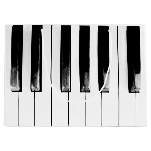 Old Torn Piano Keys Cool Fun Large Cadeautasje (Voorkant)