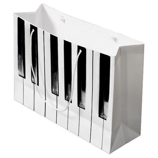 Old Torn Piano Keys Cool Fun Large Cadeautasje (Voorkant Gekanteld)