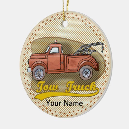 Old Tow Truck Ornament (Links)