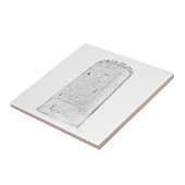 Old Tower Architecture-schets Tegeltje (Zijkant)