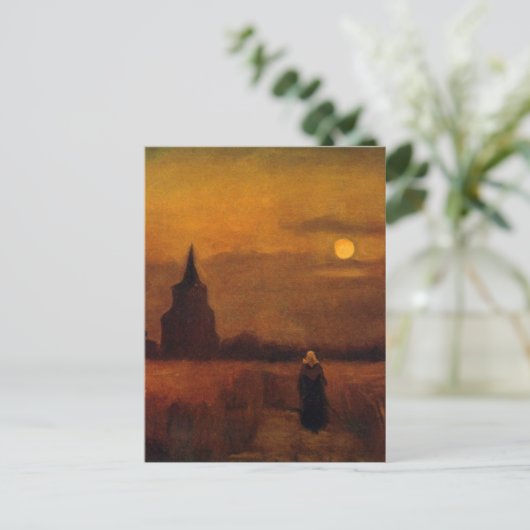 Old Tower In The Fields by Vincent van Gogh Briefkaart (Staand voorkant)